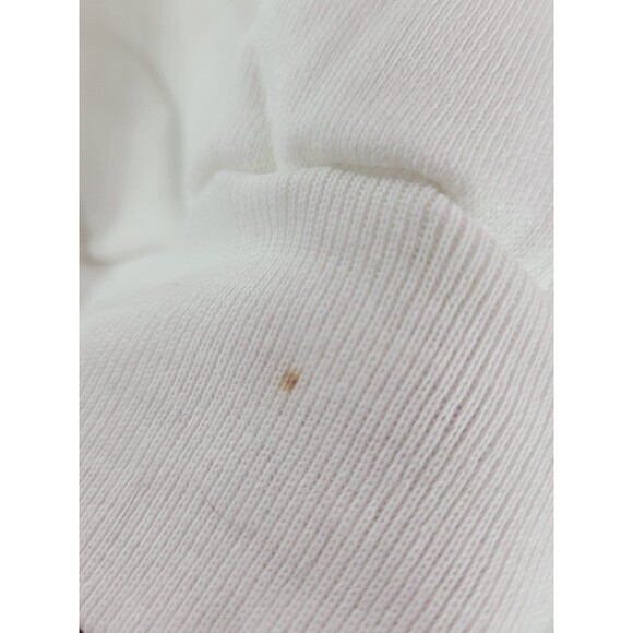 Fruit of The Loom Vintage "One Bill Too Many" White Textured Graphic Sweater XL - Picture 7 of 9